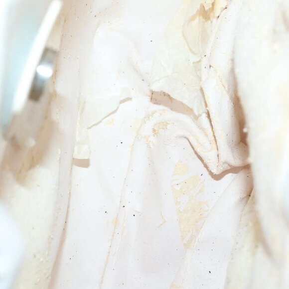 GUCCI Hand Bag Leather 2way White Silver - Picture 10 of 16